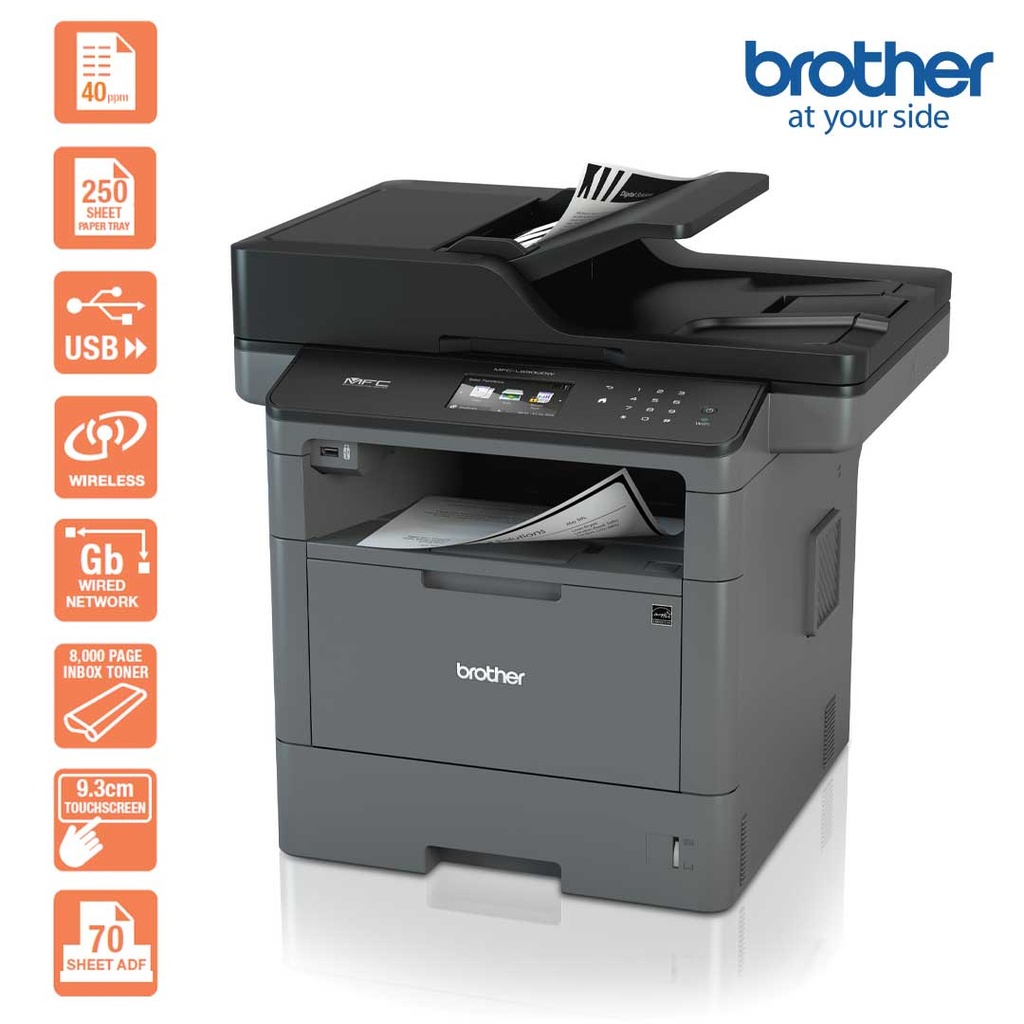 Brother MFCL5900DW Monochrome Laser MultiFunction Printer Quality